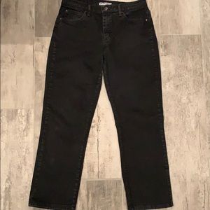 Lee Relaxed Fit Straight Leg Black Jeans